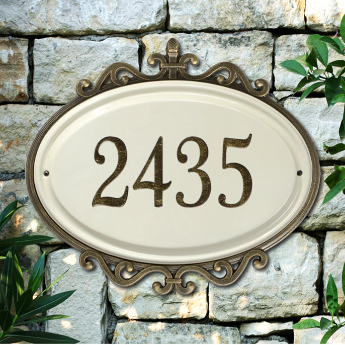 Whitehall Products 1Line Wall Address Plaque & Reviews Wayfair